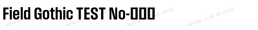 Field Gothic TEST No字体转换